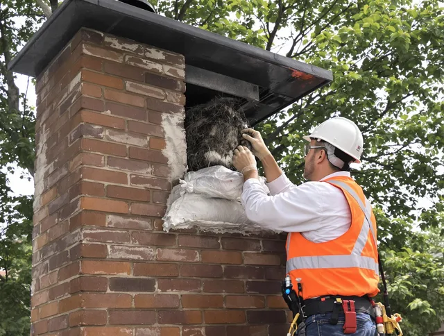 Humane removal of debris and animals by Copley Chimney Sweep in Copley, OH