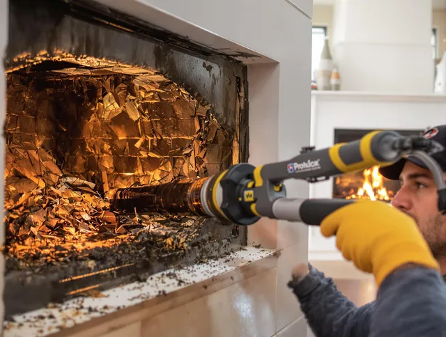 Professional chimney cleaning by Copley Chimney Sweep in Copley, OH
