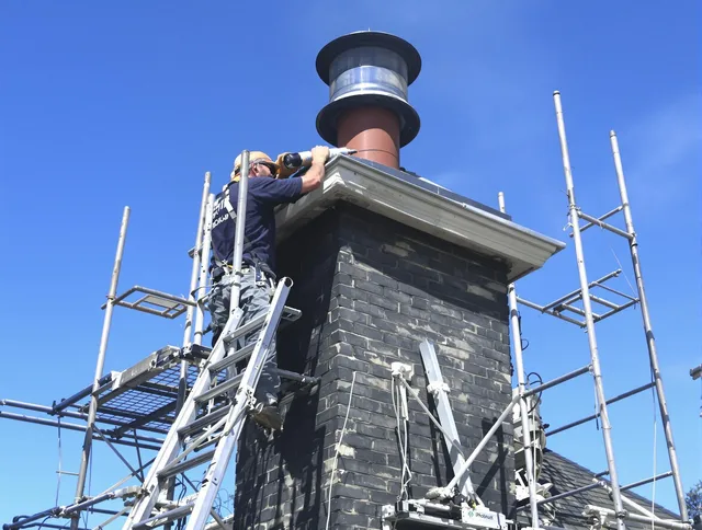 Sturdy chimney crown finished by Copley Chimney Sweep in Copley, OH