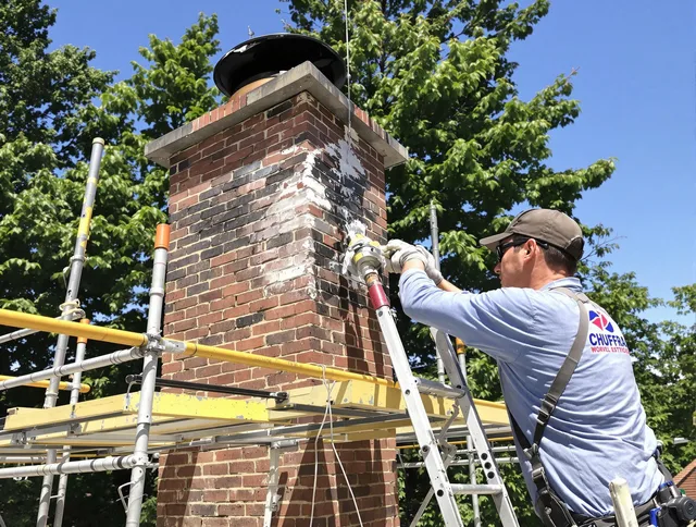 Structural chimney repair by Copley Chimney Sweep in Copley, OH
