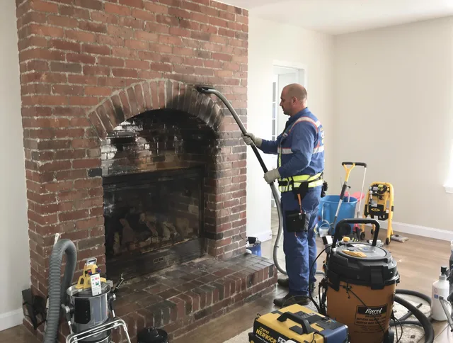 Copley Chimney Sweep expert performing detailed chimney sweep in Copley, OH